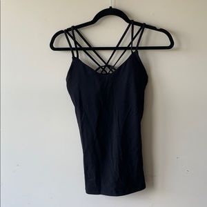 Lululemon Black Strappy Tank